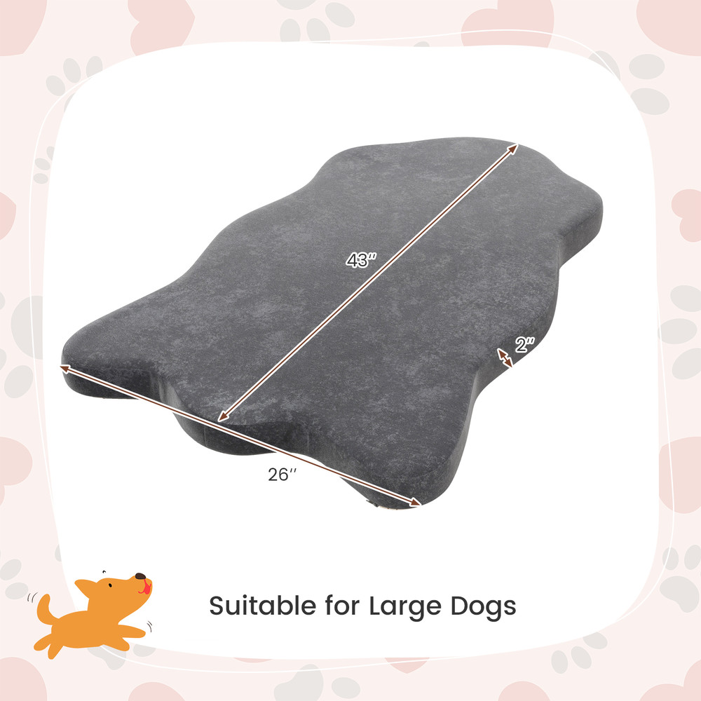 Orthopedic Dog Bed with Memory Foam Support, Waterproof, Washable Cover, Large Dog Mat for Joint Relief, Comfort