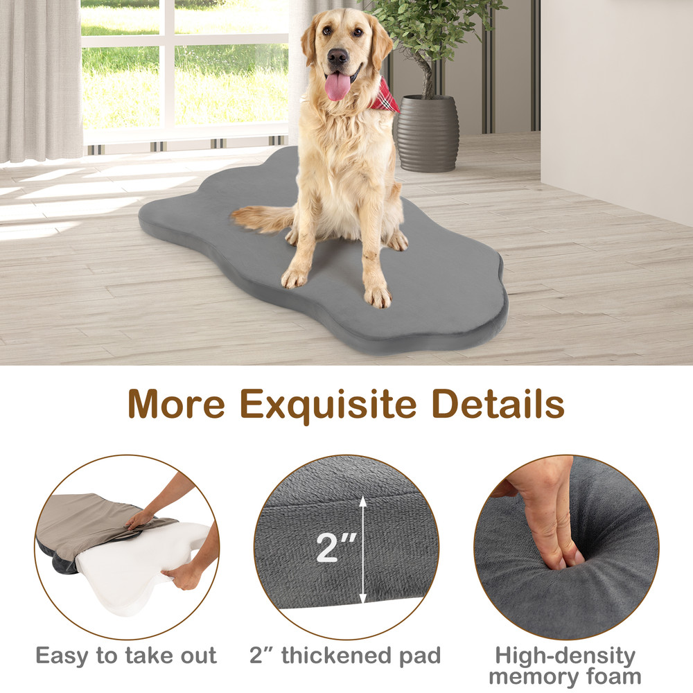Orthopedic Dog Bed with Memory Foam Support, Waterproof, Washable Cover, Large Dog Mat for Joint Relief, Comfort