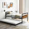 Twin Metal Daybed with Trundle & Lockable Wheels – Space-Saving Industrial Sleeper Sofa