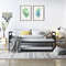 Twin Metal Daybed with Trundle & Lockable Wheels – Space-Saving Industrial Sleeper Sofa