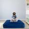 57" x 57" Crash Pad Sensory Mat, Thick Foam Blocks with Washable Velvet Cover