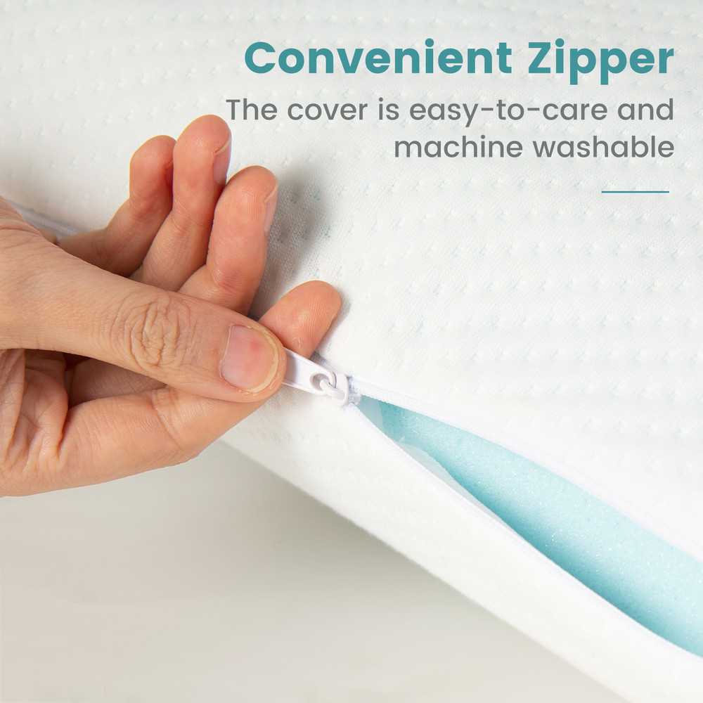 Cooling Gel Memory Foam Pillows (Set of 2), 3D Cutting Technology for Optimal Air Flow & Comfort