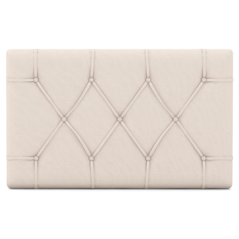 Modern Twin Size Upholstered Headboard With Fabric Upholstery Adjustable Height Wall Mounted Butto 0