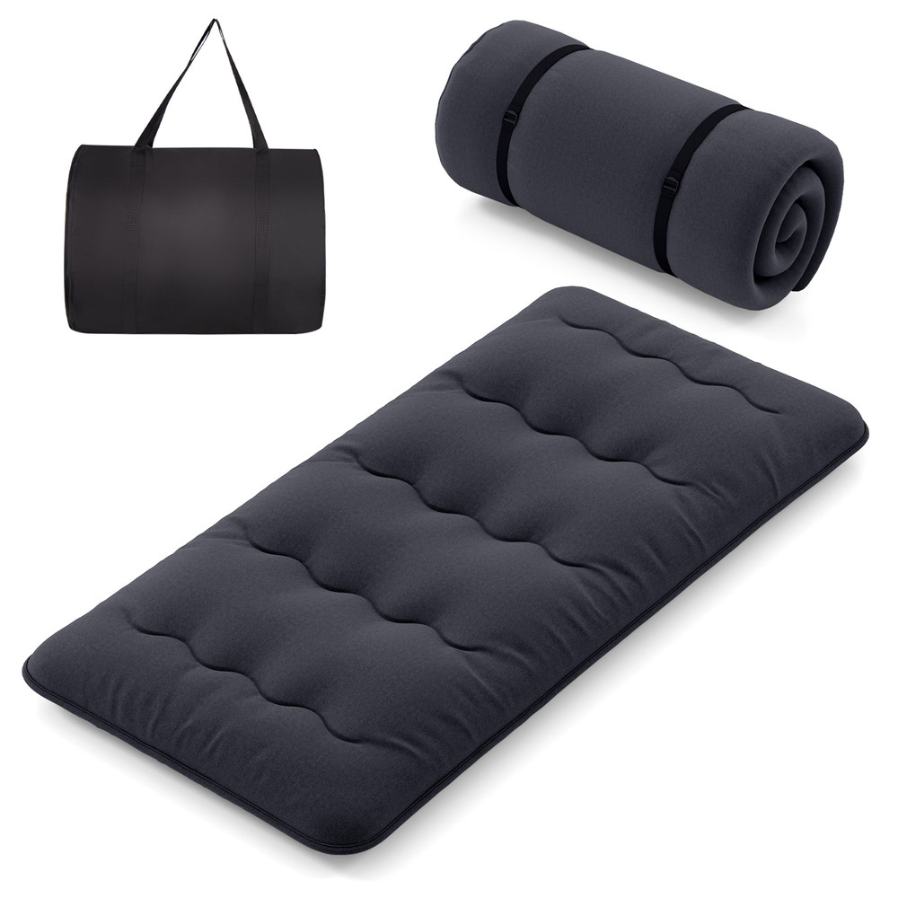 Futon Mattress with Washable Cover and Foldable Mat, Portable Floor Bed for Guest, Camping, Kids, Yoga