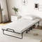 Cot/Twin Size Folding Bed with Memory Foam Mattress and Pillow, Rollaway Guest Bed with Wheels, Portable & Compact