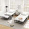 Cot/Twin Size Folding Bed with Memory Foam Mattress and Pillow, Rollaway Guest Bed with Wheels, Portable & Compact