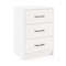 Modern 3-Drawer Nightstand with Storage, Stylish Living Room Side Table with Spacious Drawers