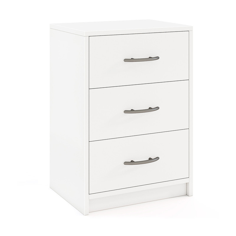 Modern 3-Drawer Nightstand with Storage, Stylish Living Room Side Table with Spacious Drawers