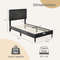 Twin/Full/Queen Size Upholstered Platform Bed Frame with High Headboard – Modern & Sturdy Support