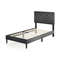 Luxury Upholstered Platform Bed with Tufted Headboard & Wooden Slats – Sturdy & Stylish