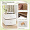 2-Drawer Modern Nightstand with Storage, Stylish Bedside Table for Living Room & Bedroom