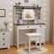 Makeup Vanity Desk With Mirror 3Color Dimmable LED Lights Beauty Dressing Table 1