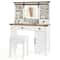 Makeup Vanity Desk With Mirror 3Color Dimmable LED Lights Beauty Dressing Table 4