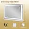 32 X 22 Large Makeup Vanity Mirror With 3Color Lighting Mode Adjustable Brightness 5