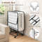 Foldable Cot-Size Bed Frame with Memory Foam Mattress, Sturdy Metal Frame for Compact Comfort