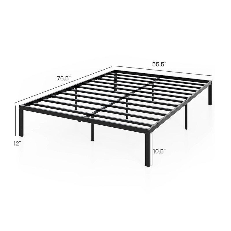 Full/Queen/King Size Metal Bed Frame Heavy Duty Support Slats & Mattress Foundation