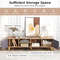 63 TV Stand Cabinet For TVs Up To 65 Inch With Open Shelves Living Room Storage 2