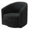 Modern Swivel Accent Chair With 360Degree Rotation  Sturdy Metal Base Easy Assembly 3