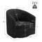 Modern Swivel Accent Chair With 360Degree Rotation  Sturdy Metal Base Easy Assembly 4