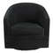 Modern Swivel Accent Chair With 360Degree Rotation  Sturdy Metal Base Easy Assembly 5