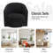 Modern Swivel Accent Chair With 360Degree Rotation  Sturdy Metal Base Easy Assembly 6