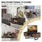 Wooden TV Stand with 2-Door Storage Cabinets, Holds TVs Up to 55 Inches