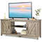 Rustic Barn Door TV Stand with Storage, 59-Inch Media Console for 65-Inch TVs