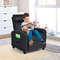 Ergonomic PU Leather Kids Recliner Lounge Sofa for Ages 3-12, Comfortable & Durable