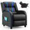 Soft Kids Recliner Chair With Storage Pockets  Foldable Footrest Comfortable Seating 5