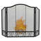 Decorative Panel Fireplace Screen Spark Guard Foldable Fire Pit Mesh Screen With Steel Frame For Fi 0