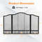 Decorative Panel Fireplace Screen Spark Guard Foldable Fire Pit Mesh Screen With Steel Frame For Fi 6