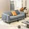Modern Loveseat Sofa with Side Storage Pocket, Compact & Stylish Couch