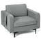 Modern Accent Armchair with Side Storage Pocket, Stylish & Functional Seating