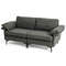 Modern Fabric Loveseat Sofa with Metal Legs & Armrest Pillows, Cozy & Stylish