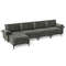 Extra Large LShaped Sectional Sofa With Reversible Chaise USB Ports 1