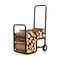 Firewood Carrier Cart With AntiSlip Handle  Durable Wheels For Easy Transport 3