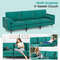 Modular 3Seat Sofa Couch With USBSocket Ports  Side Storage Pocket Modern Sectional Sofa 3