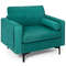 Modern Accent Chair with Bolster & Side Storage Pocket, Stylish & Functional