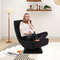 5-Level Adjustable 360° Swivel Floor Chair with Massage Pillow, Ergonomic & Foldable