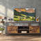 58 Inch Industrial TV Stand with Cabinets & Adjustable Shelf for TVs Up to 65 Inch