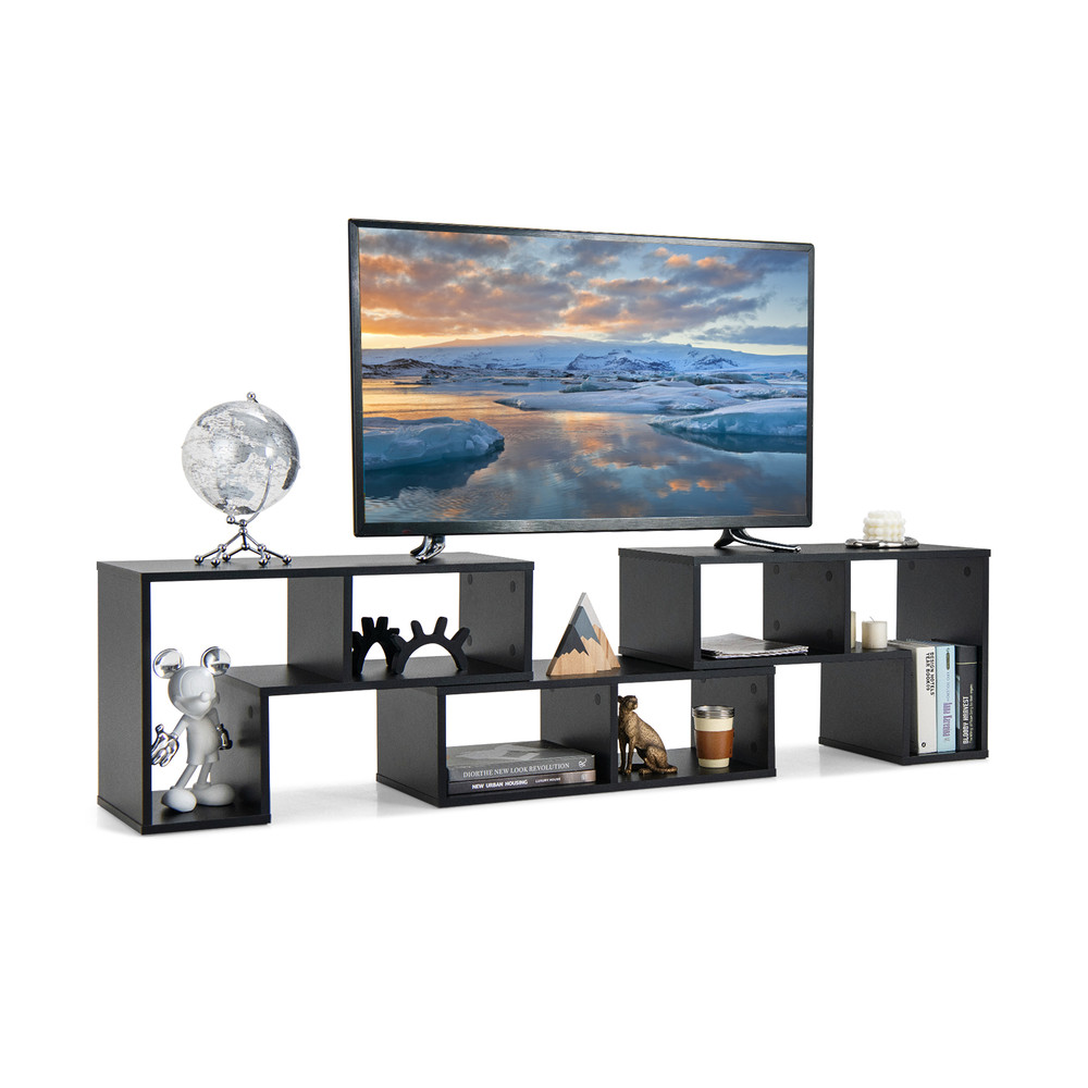 3-Piece Adjustable TV Stand for TVs Up to 65, Modular Shelves with Spacious Storage