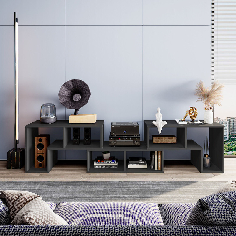 3-Piece Adjustable TV Stand for TVs Up to 65, Modular Shelves with Spacious Storage
