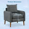 Modern Sofa Chair with Removable Back & Seat Cushions Fabric Upholstered Comfort