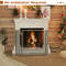 3 Panel Metal Foldable Fireplace Screen with Durable Metal Mesh Adjustable & Stylish