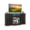 Modern 58 Inches TV Stand for TVs Up to 65" with 20 Color LED Lights, Storage Cabinets & Shelves