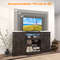 Modern 58 Inches TV Stand for TVs Up to 65" with 20 Color LED Lights, Storage Cabinets & Shelves