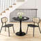 31.5 Inch Round Dining Table with Anti-Slip PP Ring, Modern Tulip Pedestal Table for Small Spaces, Kitchen, Dining Room