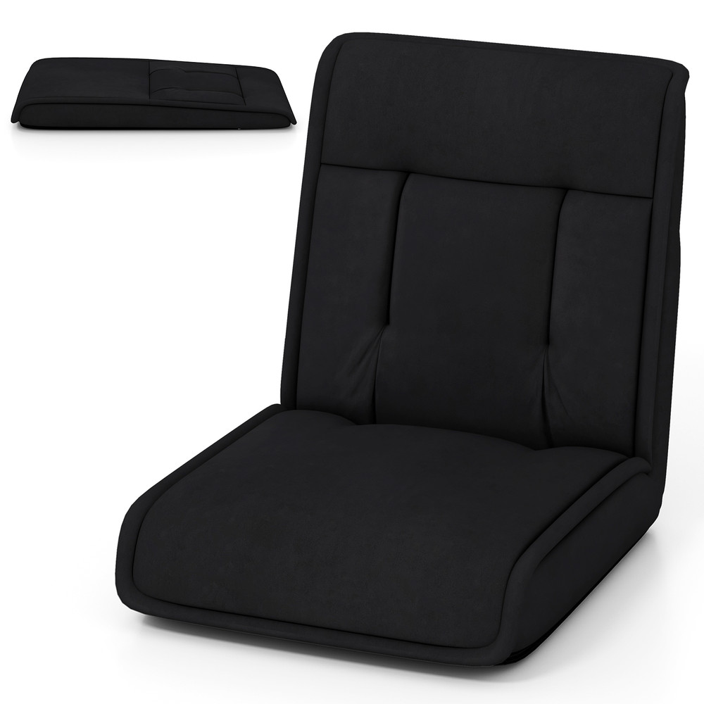Convertible Lazy Chair Foldable Floor Chair With 14Position Adjustable Backrest For Ultimate Comfor 6