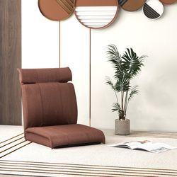 convertible floor chair, 14-position adjustable backrest & 5-position headrest for ultimate comfort