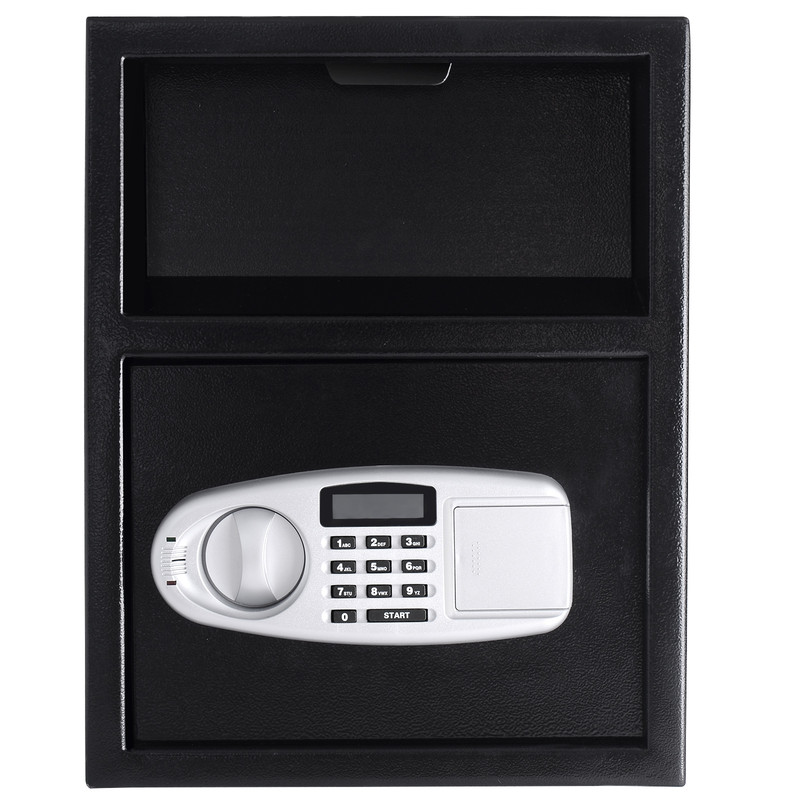 Digital Deposit Safe Box Depository Front Load Steel Security Drop Safe for Cash, Office & Home Use